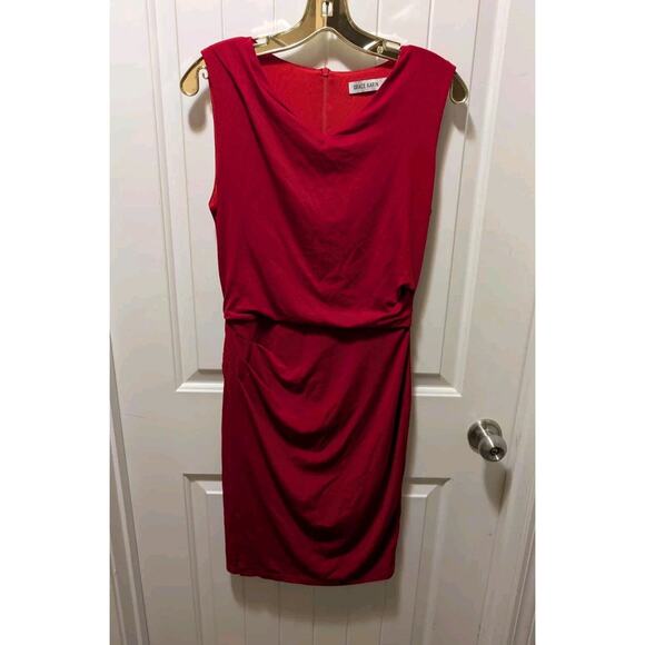 Grace Karin Maroon Red Faux Wrap Cocktail Party Dress Size S - Picture 1 of 9